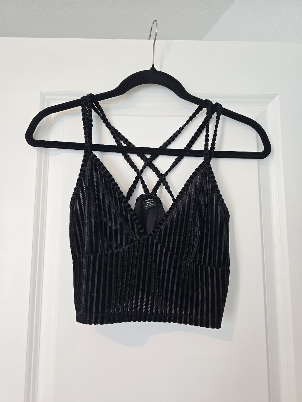 Velvet Crop Top